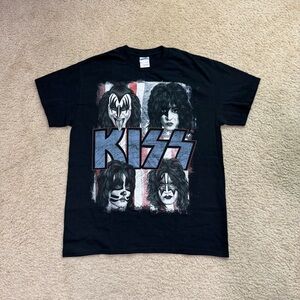 Vintage Black KISS Band Tee